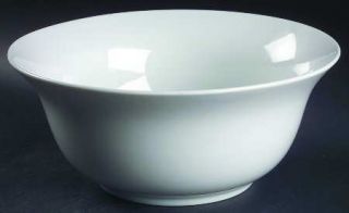 Dansk Tjorn White 10 Round Vegetable Bowl, Fine China Dinnerware   All White, C