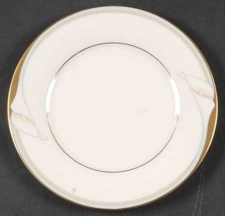 Noritake Golden Lily Bread & Butter Plate, Fine China Dinnerware   Peach&Blue Ba