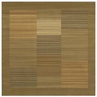 Everest Hamptons/sage 53 Square Rug (SageSecondary colors Antique Ivory, Bark & BarleyPattern StripesTip We recommend the use of a non skid pad to keep the rug in place on smooth surfaces.All rug sizes are approximate. Due to the difference of monitor 