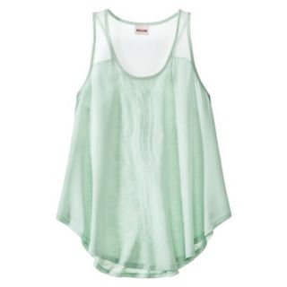 Mossimo Supply Co. Juniors Knit to Woven Tank   Glazed Green L(11 13)