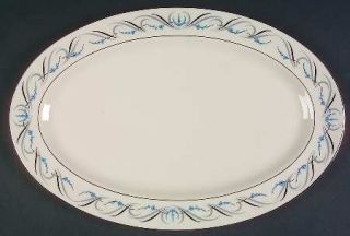 Fine Arts Waltz Of Spring (Rim) 13 Oval Serving Platter, Fine China Dinnerware