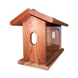 Cedar Bluebird Feeder With Hanging Chain (BrownMaterials Wood/Metal* Style Hanging feederSize/number of feed ports N/ASeed Capacity Mixed seed* Dimensions 17.75in L x 10in W x10in H * Weight 5 pounds*  )