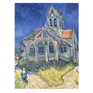 Church at Auvers sur Oise 1890 Canvas Art by Vincent van Gogh Multicolor  