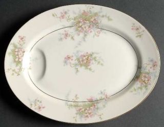 Haviland Apple Blossom (New York) 11 Oval Serving Platter, Fine China Dinnerwar