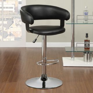 Wildon Home ® Adjustable Bar Stool 122094 / 122095 Finish Black