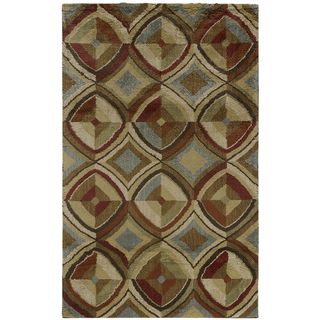 American Rug Craftsmen Shaggy Vibes Golden Gate Coco Butter Rug (5 X 8)