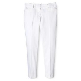 Mossimo Womens Modern Fit Ankle Pant   White 2