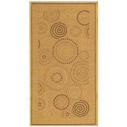 Indoor/ Outdoor Resort Natural/ Brown Rug (27 X 5) (IvoryPattern GeometricMeasures 0.25 inch thickTip We recommend the use of a non skid pad to keep the rug in place on smooth surfaces.All rug sizes are approximate. Due to the difference of monitor colo