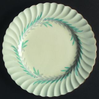 Minton Symphony Blue Salad Plate, Fine China Dinnerware   Blue Laurel Around Cen