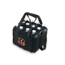 Picnic Time Cincinnati Bengals Twelve pack Bottle Carrier (BlackDimensions 9.75 inches high x 8.125 inches wide x 7 inches deepCompact designDouble top handlesTwelve individual compartmentsTwo (2) interior chambers to hold gel or ice packs (not included)