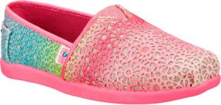 Girls Skechers BOBS World Sugardaze   Pink/Multi Casual Shoes