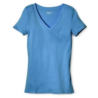 Womens Ultimate V Neck Tee   Brilliant Blue   XS