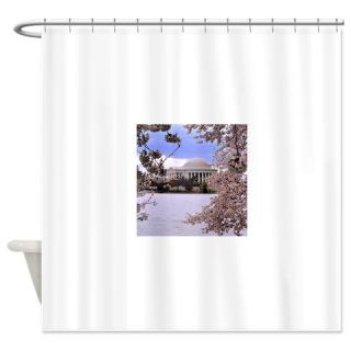  Thomas Jefferson Memorial 3 square Shower Curtain  Use code FREECART at Checkout