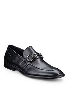 Bit Leather Loafers   Black