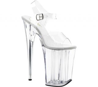 Womens Pleaser Infinity 908   Clear/Clear PVC High Heels