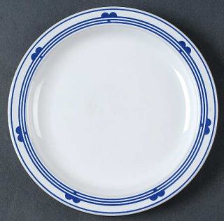 Hornsea Danube Bread & Butter Plate, Fine China Dinnerware   Blue On White
