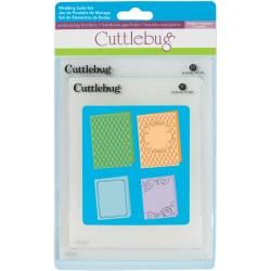 Cuttlebug Embossing Folders 4/pkg wedding (2) 5x7 and (2) A2