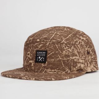Party Time Mens 5 Panel Hat Brown One Size For Men 231777400