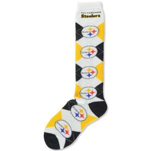 Pittsburgh Steelers For Bare Feet Argyle Knee High Sock