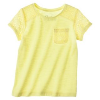 Cherokee Infant Toddler Girls Short Sleeve Tee   Yellow 18 M