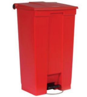 Rubbermaid 23 gal Step On Container   Red