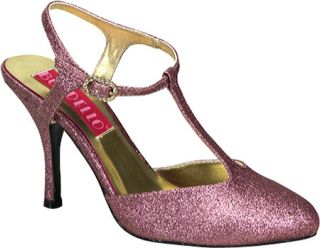 Womens Bordello Violette 12G   Baby Pink Glitter High Heels