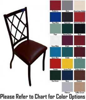 AAF Upholstered Side Chair w/ Metal Diamond Back & Grade 5,