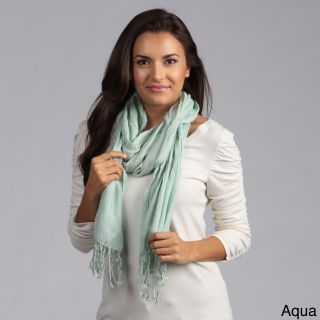 Saro Scrunched Fringed Scarf