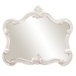 Glossy White Veruca Mirror