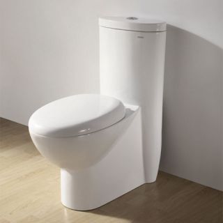Ariel CO1008 Bath Contemporary European Toilet White Dual Flush