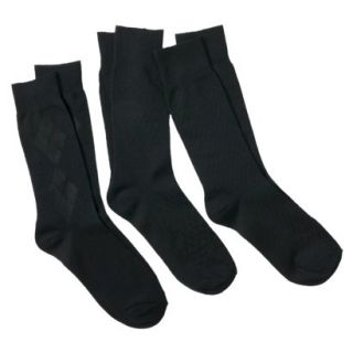 Merona Mens 3Pack Dress Socks   Black