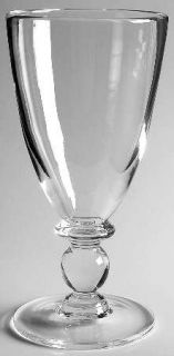 Simon Pearce Crystal Hartland Water Goblet   Clear, Undecorated, Ball/Wafer Stem