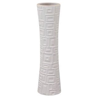 White Ceramic Vase (WhiteDimensions 22 inches high x 6.5 inches wide UPC 877101201403 CeramicColor WhiteDimensions 22 inches high x 6.5 inches wide UPC 877101201403)