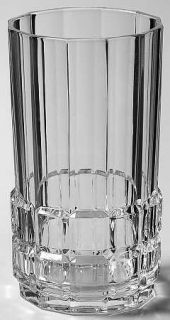 Cristal DArques Durand Moondance Highball Glass   Clear,Cut Blocks On Bottom Of