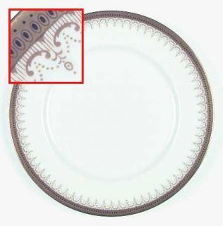 Paragon Athena (Gold Brd W/Black Dots) Dinner Plate, Fine China Dinnerware   Gol