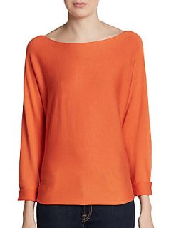 Dolman Knit Sweater   Carrot