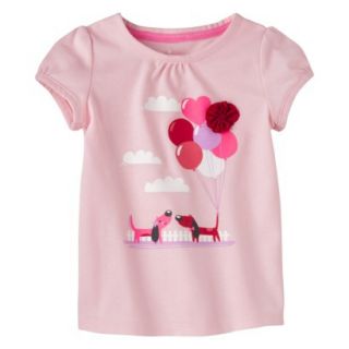 Circo Infant Toddler Girls Short sleeve Tee Shirt   Pouty Pink 18 M