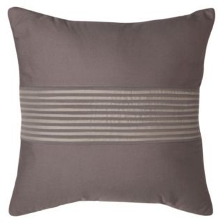 Room Essentials Textured Stripe Toss Pillow   Gray (18x18)
