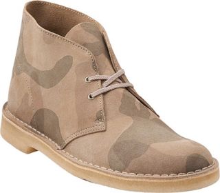 Mens Clarks Desert Boot   Stone Camouflage Suede Boots