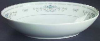 Fine China of Japan Diane 10 Oval Vegetable Bowl, Fine China Dinnerware   Blue