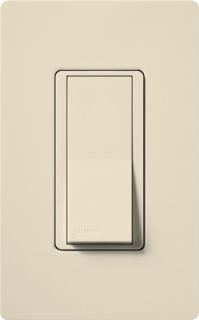 Lutron CA4PSHLA Light Switch, Claro Decorator Rocker Switch, 4Way Light Almond