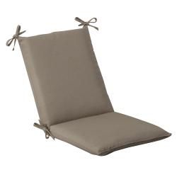 Pillow Perfect Outdoor Beige Solid Square Chair Cushion (Beige Solid Materials 100 percent polyesterFill Polyester fiber fillClosure Sewn seam Weather resistantUV protectionCare instructions Spot clean onlyWeight 3 Pounds Dimensions 36.5 inches long