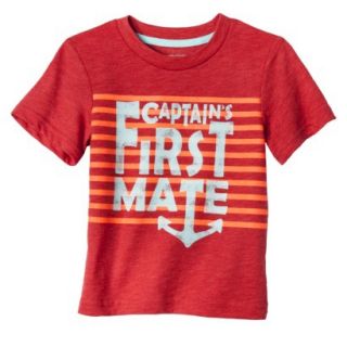 Cherokee Infant Toddler Boys Short Sleeve First Mate Tee   Red 4T