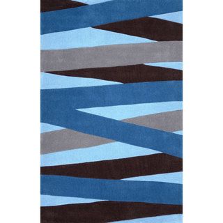 Nuloom Hand tufted Synthetics Blue Rug (8 6 X 11 6)