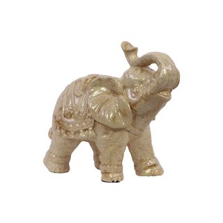 White Ceramic Elephant (7 inches high x 7 inches wide x 4 inches deep CeramicSize 7 inches high x 7 inches wide x 4 inches deep)