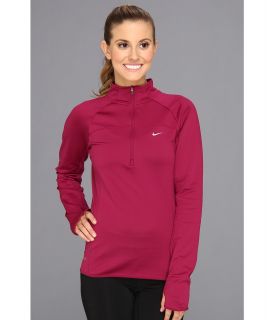 Nike Thermal Half Zip Womens Long Sleeve Pullover (Red)