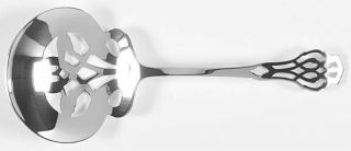 Lunt Chippendale (Sterlng,1910) Solid Bon Bon Spoon W/Pierced Bowl   Sterling, 1