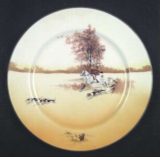 Royal Doulton Hunting (John Peel,Bone) Dinner Plate, Fine China Dinnerware   Joh