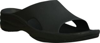 Womens Dawgs Slide/Rubber Sole   Black/Black Casual Shoes