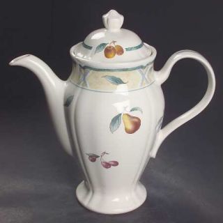 Noritake Orchard Spring Tea/Coffee Pot & Lid, Fine China Dinnerware   Homecraft